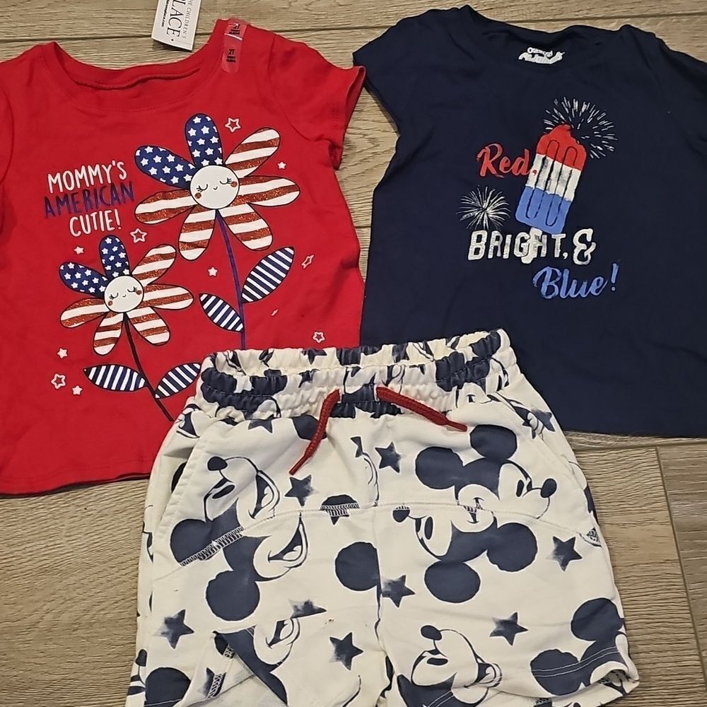 Vibrant Red and Blue Pajama Sets with Playful Patterns